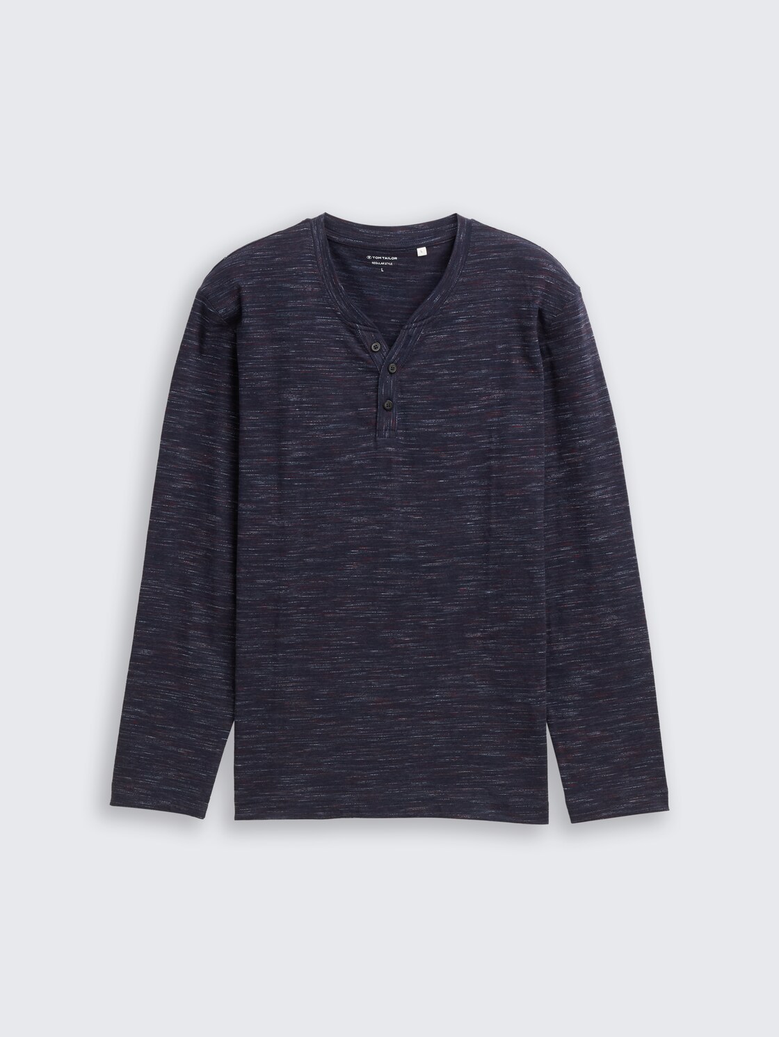 Serafino Langarmshirt - navy red multi inject - Vorder-Produkt-Ansicht