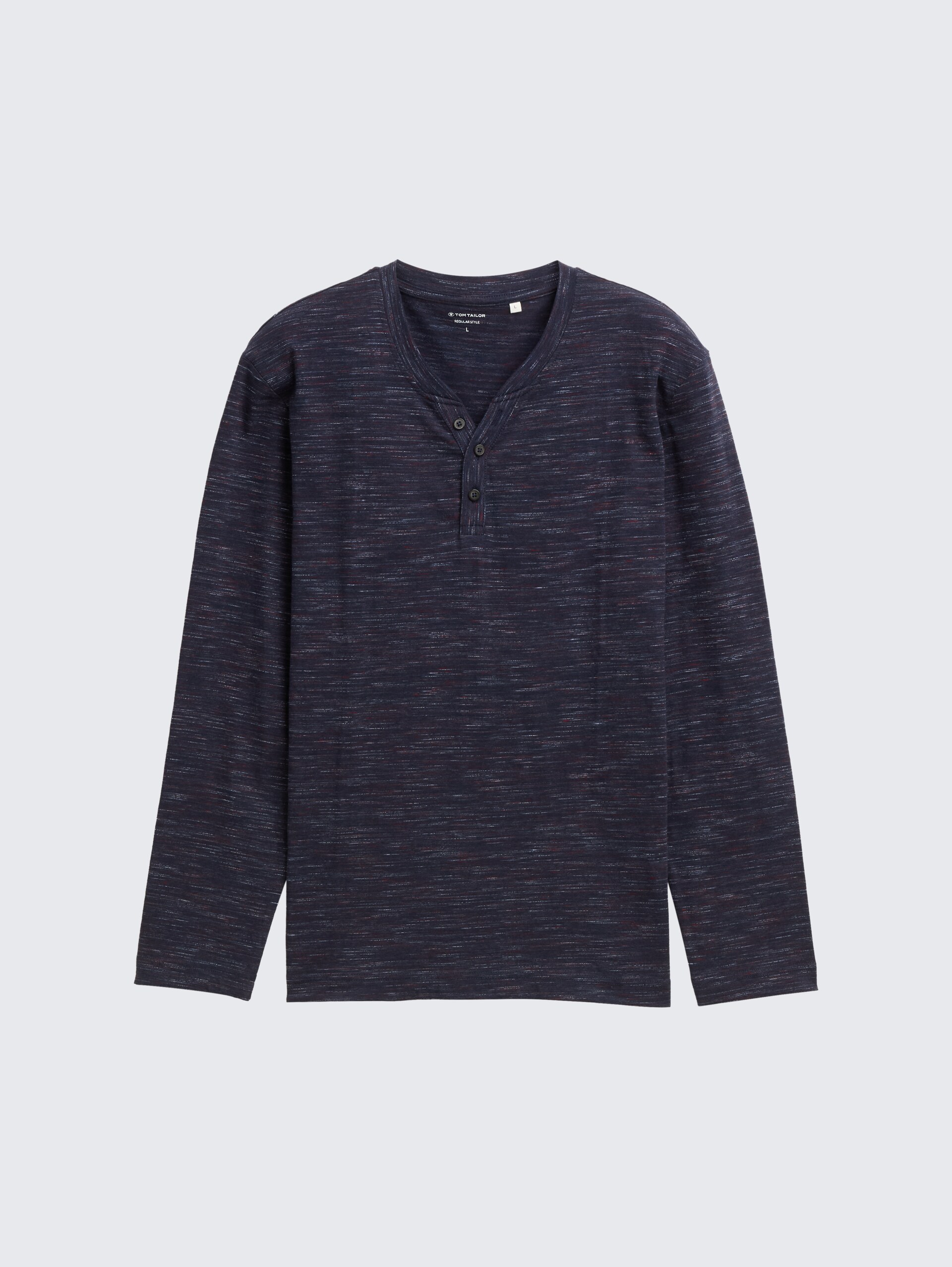 Serafino Langarmshirt - navy red multi inject - Vorder-Produkt-Ansicht