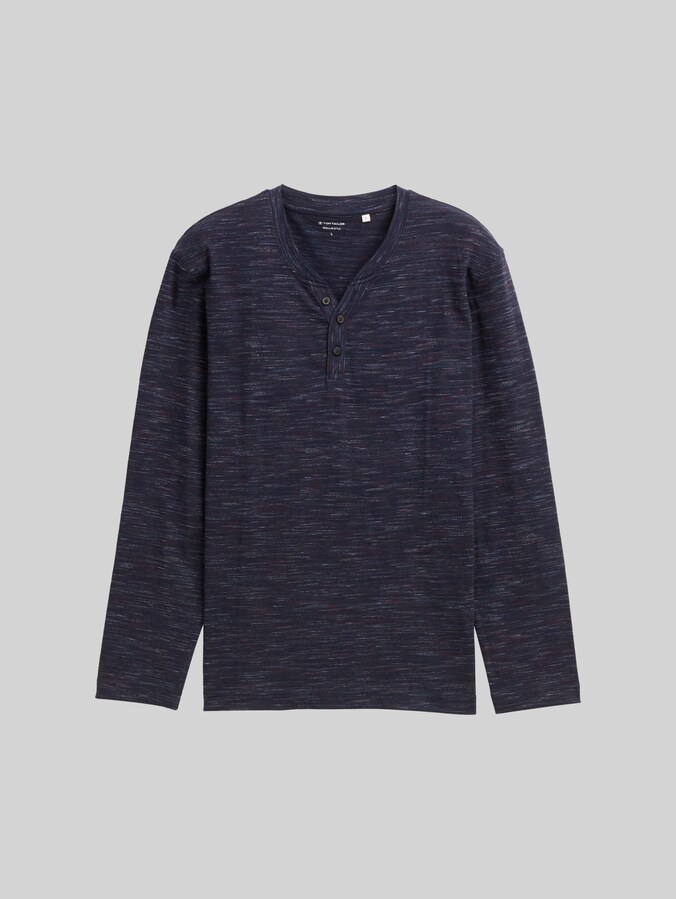 Serafino Langarmshirt von Men, navy red multi inject