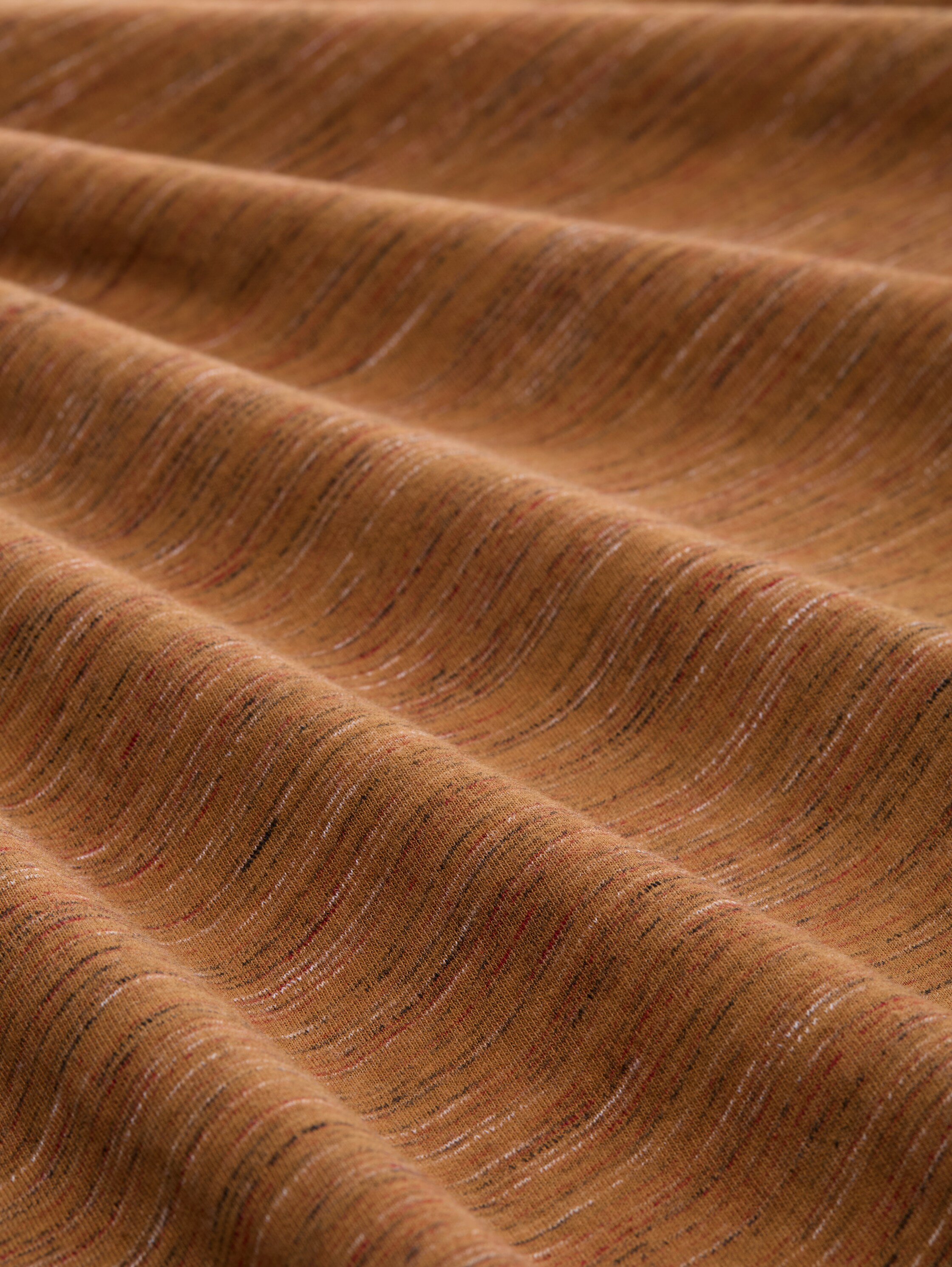 Serafino shirt met lange mouwen - cognac_yarn_dye_inject - 