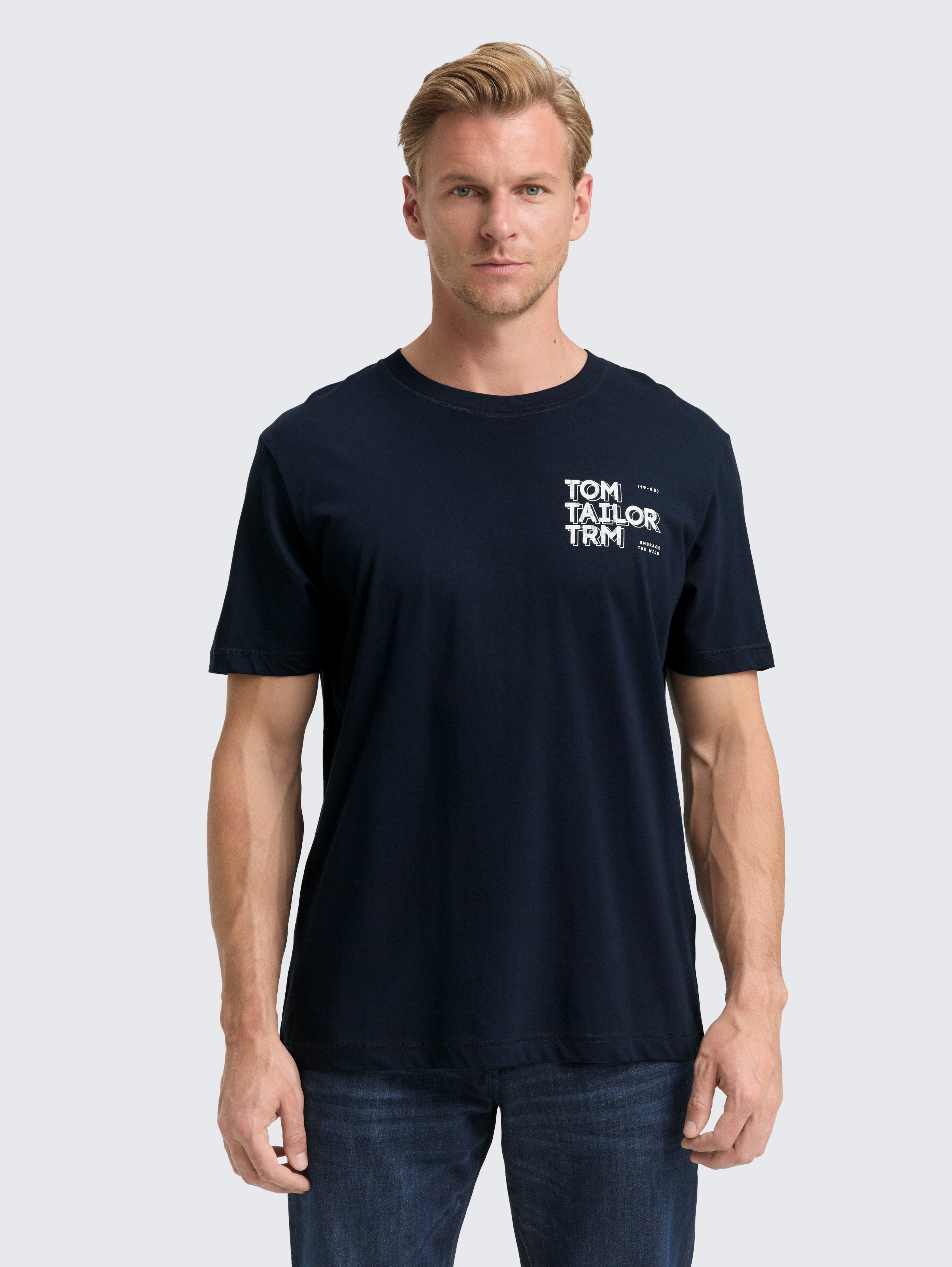 T-Shirt mit Print von Men, sky captain blue