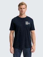 T-shirt avec imprimé - sky captain blue - Découpe Vue de face du modèle