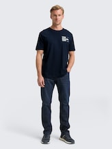 T-shirt avec imprimé - sky captain blue - Vue de face du modèle