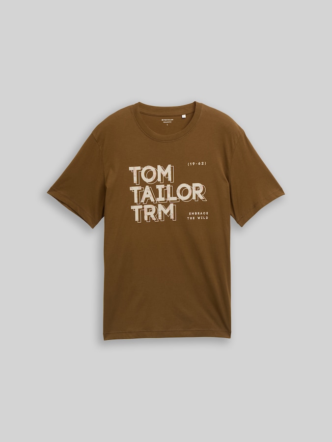 T-shirt imprimé par Men, dark palm