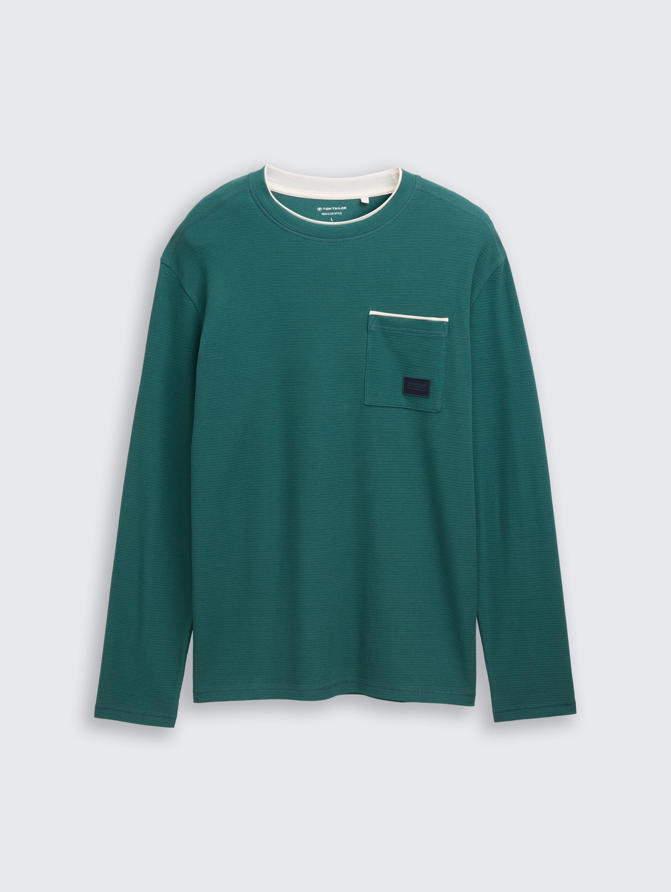 2-in-1 cotton long sleeve shirt - jasper_green - 