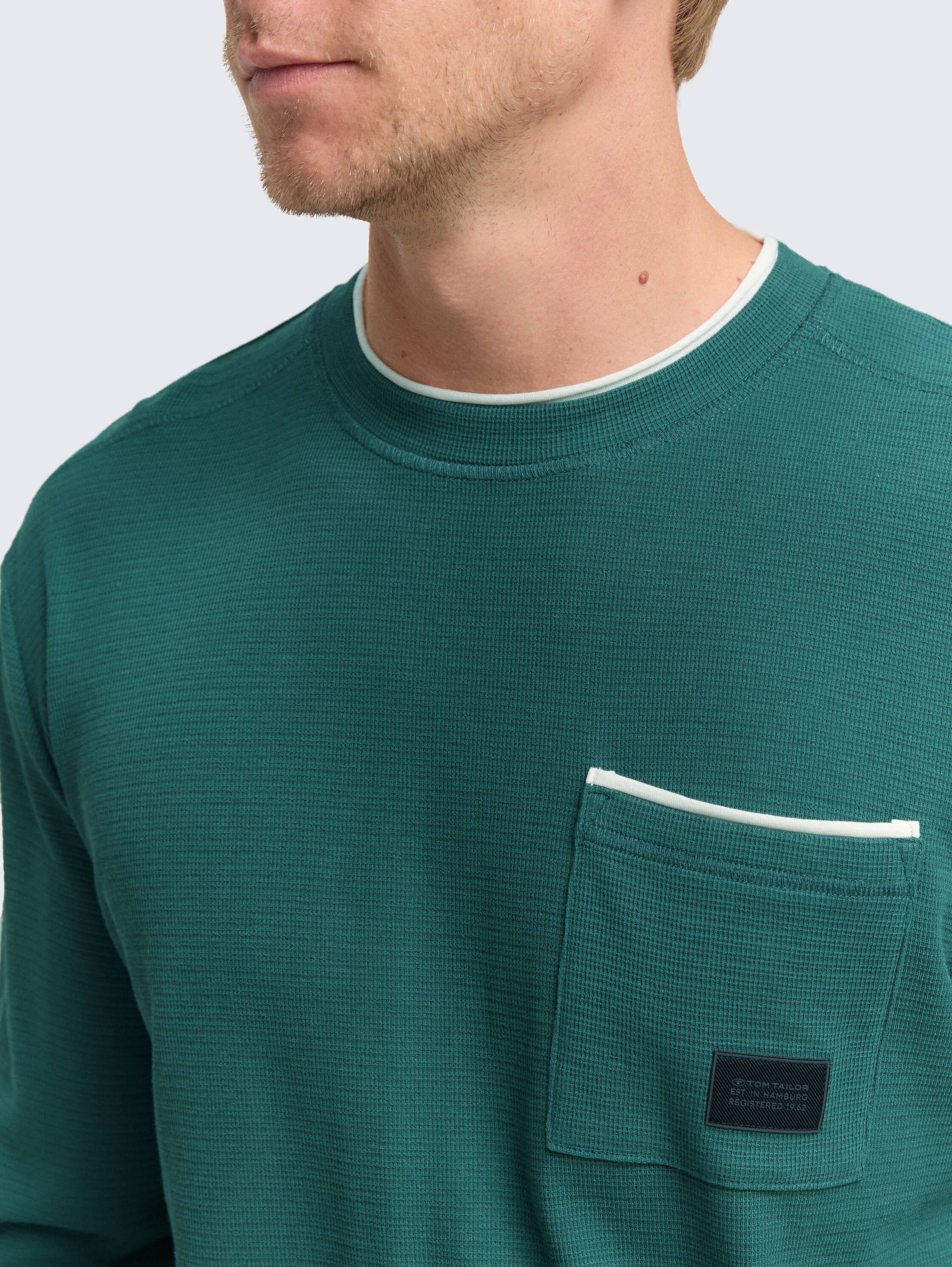 2-in-1 cotton long sleeve shirt - jasper_green - 