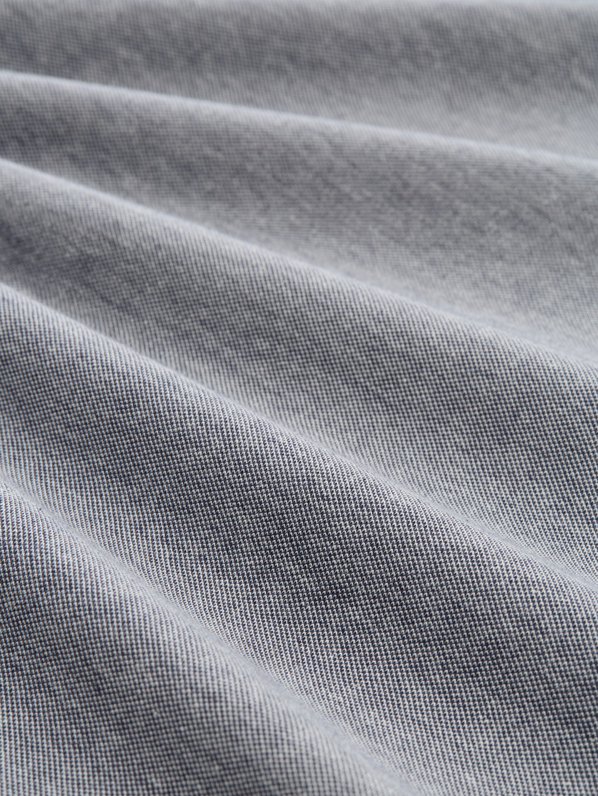 Langarm Piqué Poloshirt mit Logo-Print - navy white two tone pique