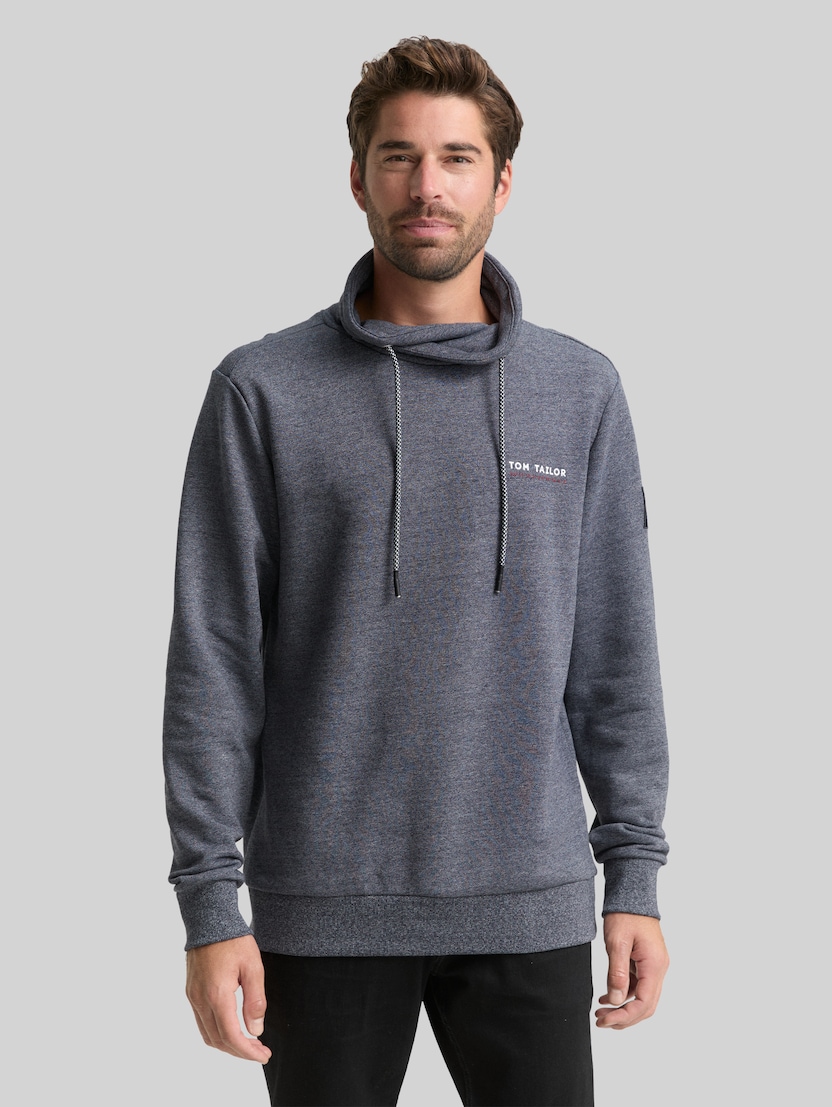 Snood Sweatshirt mit Logo-Details von Men, navy grindle structure