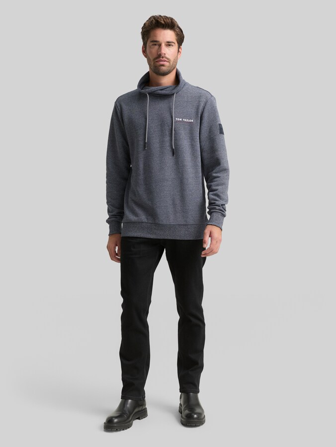 Snood Sweatshirt mit Logo-Details von Men, navy grindle structure