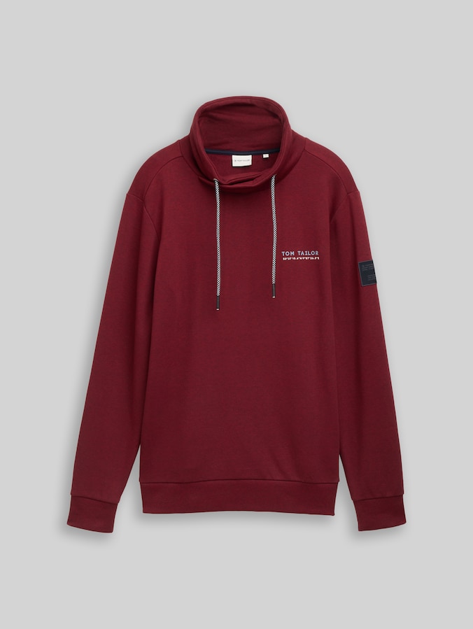 Snood Sweatshirt mit Logo-Details von Men, red navy grindle structure