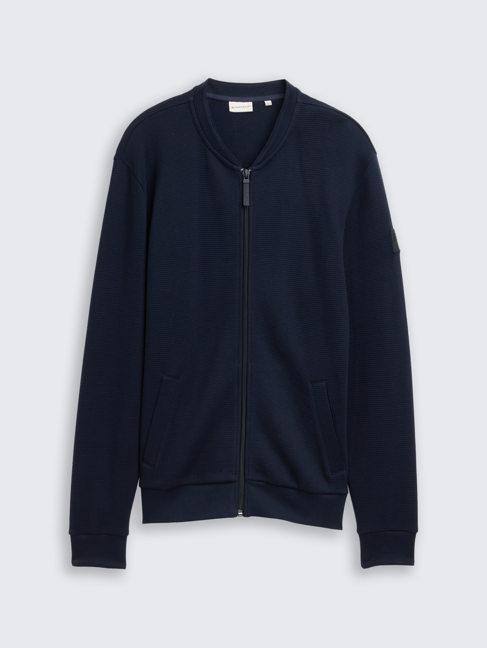 Bomberjacke aus Baumwolle - sky captain blue - Vorder-Produkt-Ansicht