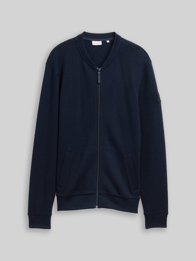 Cotton bomber jacket by Men, sky captain blue