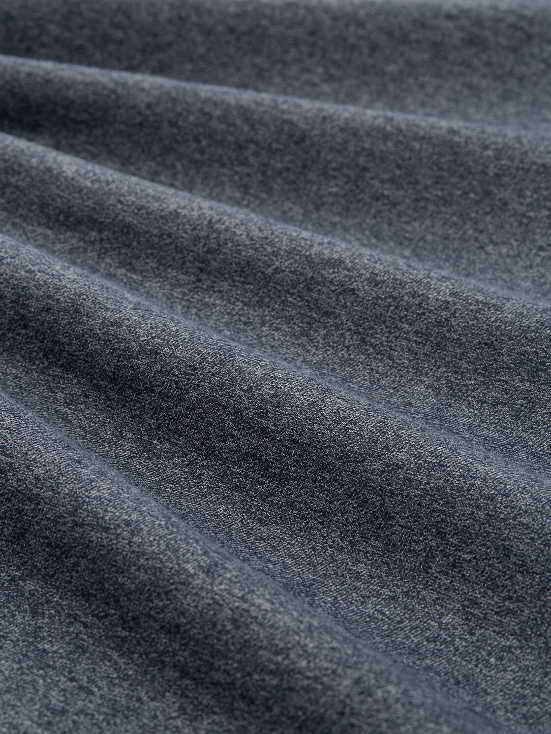 Sweatshirt in Melange-Optik - navy grindle structure - Material-Ansicht