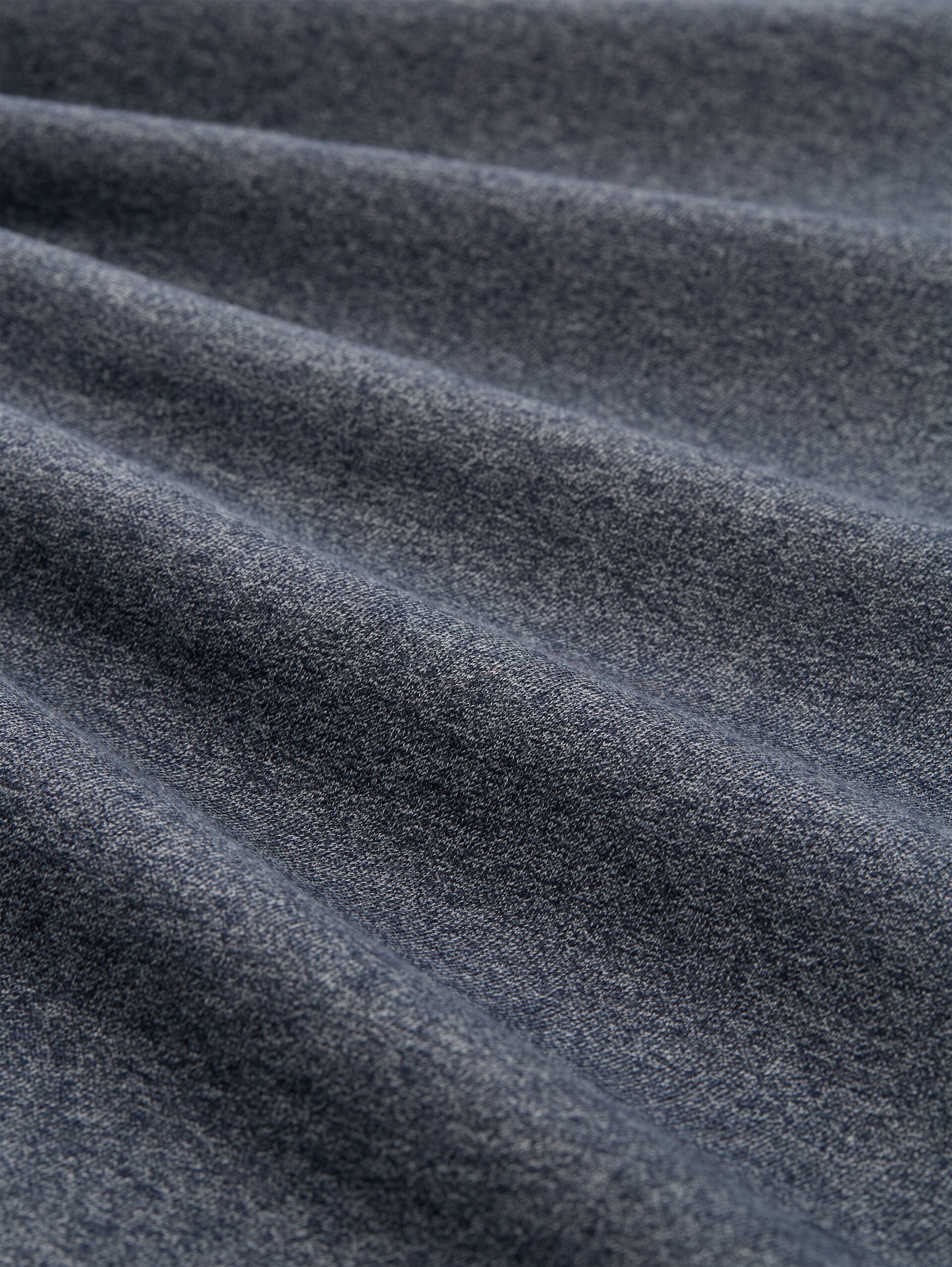 Sweatshirt in Melange-Optik - navy grindle structure - Material-Ansicht