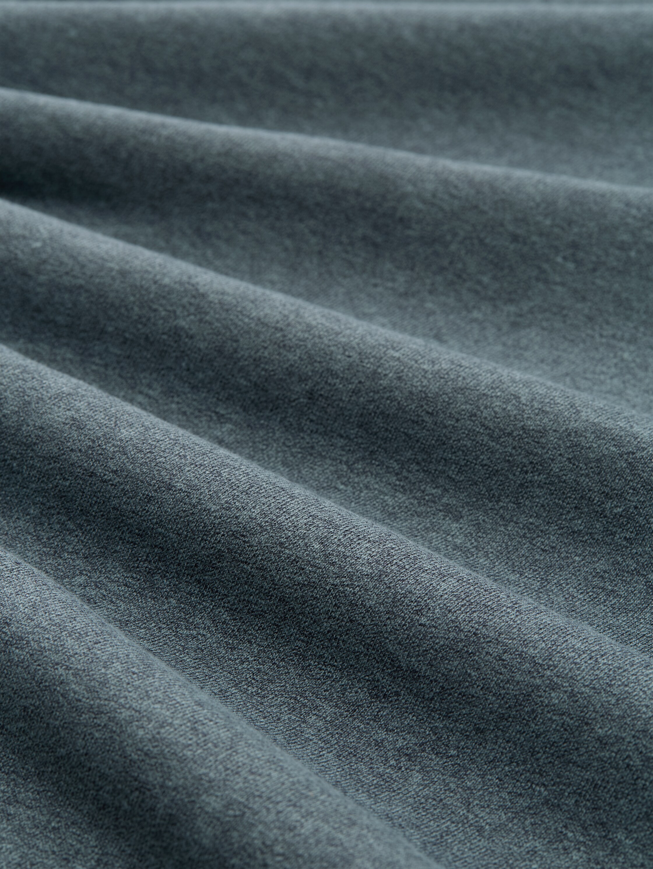 Sweatshirt in Melange-Optik - grey mint navy structure - Material-Ansicht