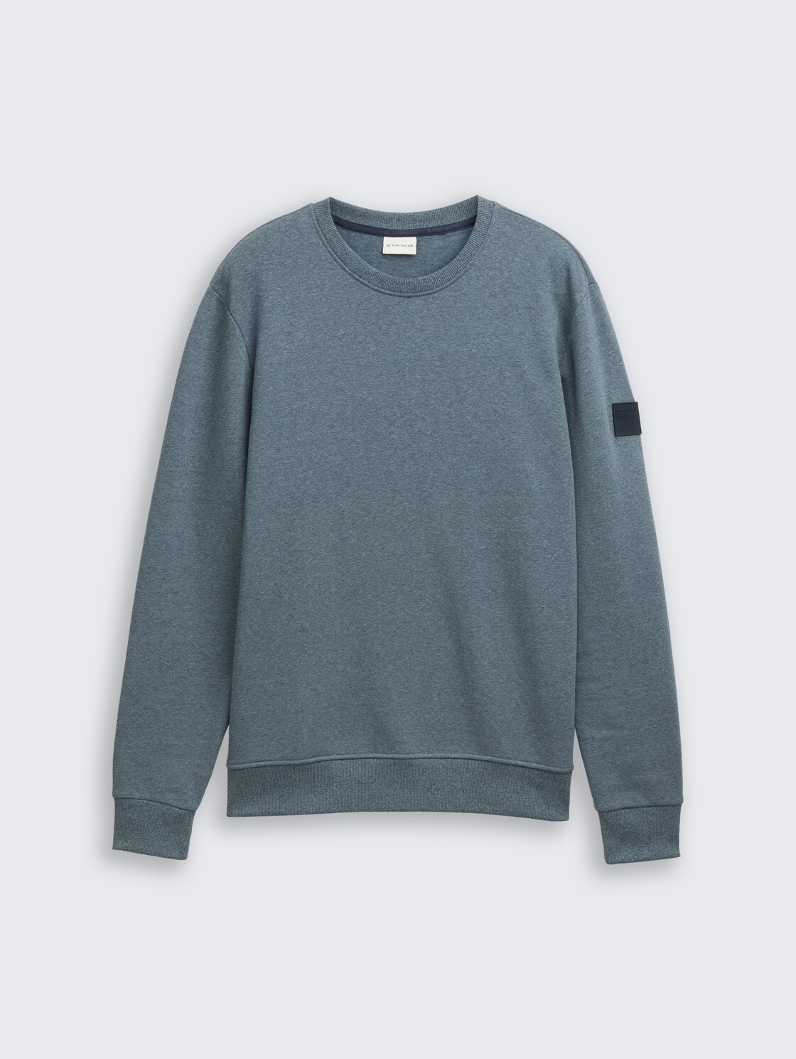Sweatshirt in Melange-Optik - grey mint navy structure - Vorder-Produkt-Ansicht