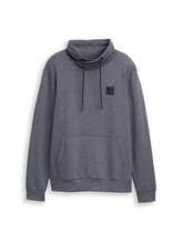 Ausgewählt, Snood Sweatshirt in Melange-Optik von Tom Tailor, blau