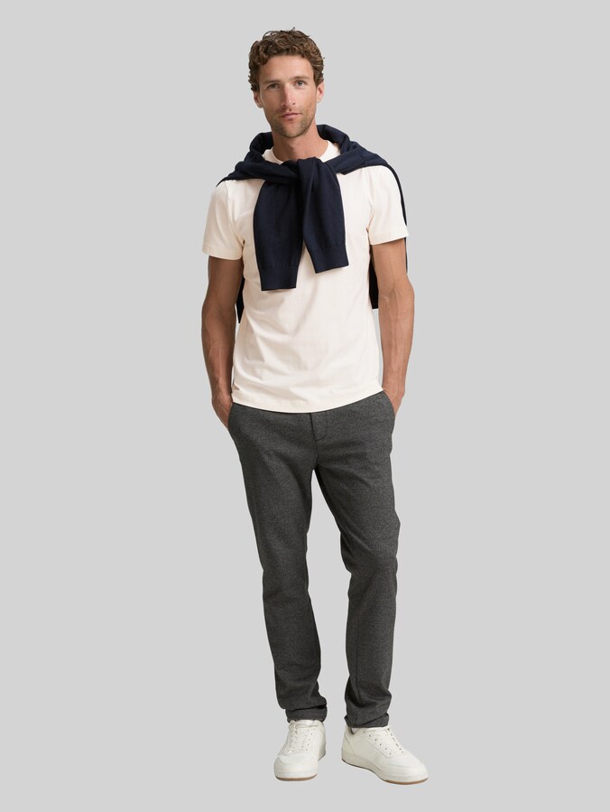 Slim Fit T-Shirt mit Stretch von Men, Gardenia White
