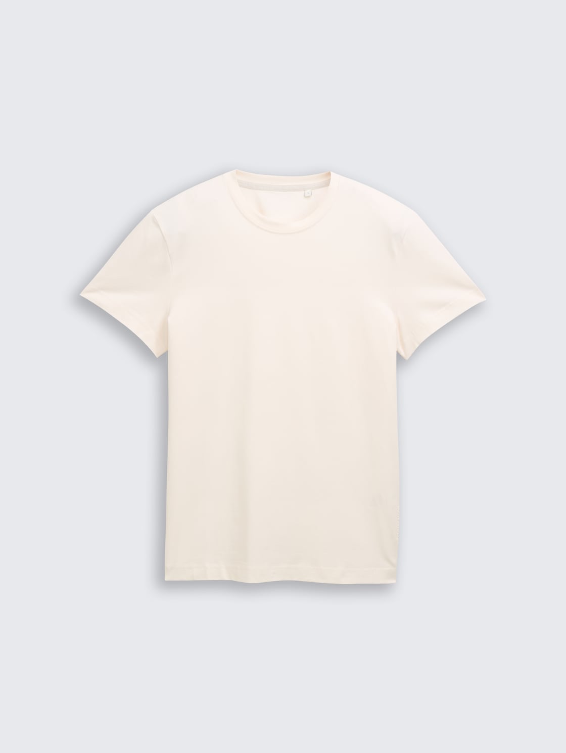 Slim Fit T-Shirt mit Stretch - Gardenia White - Vorder-Produkt-Ansicht