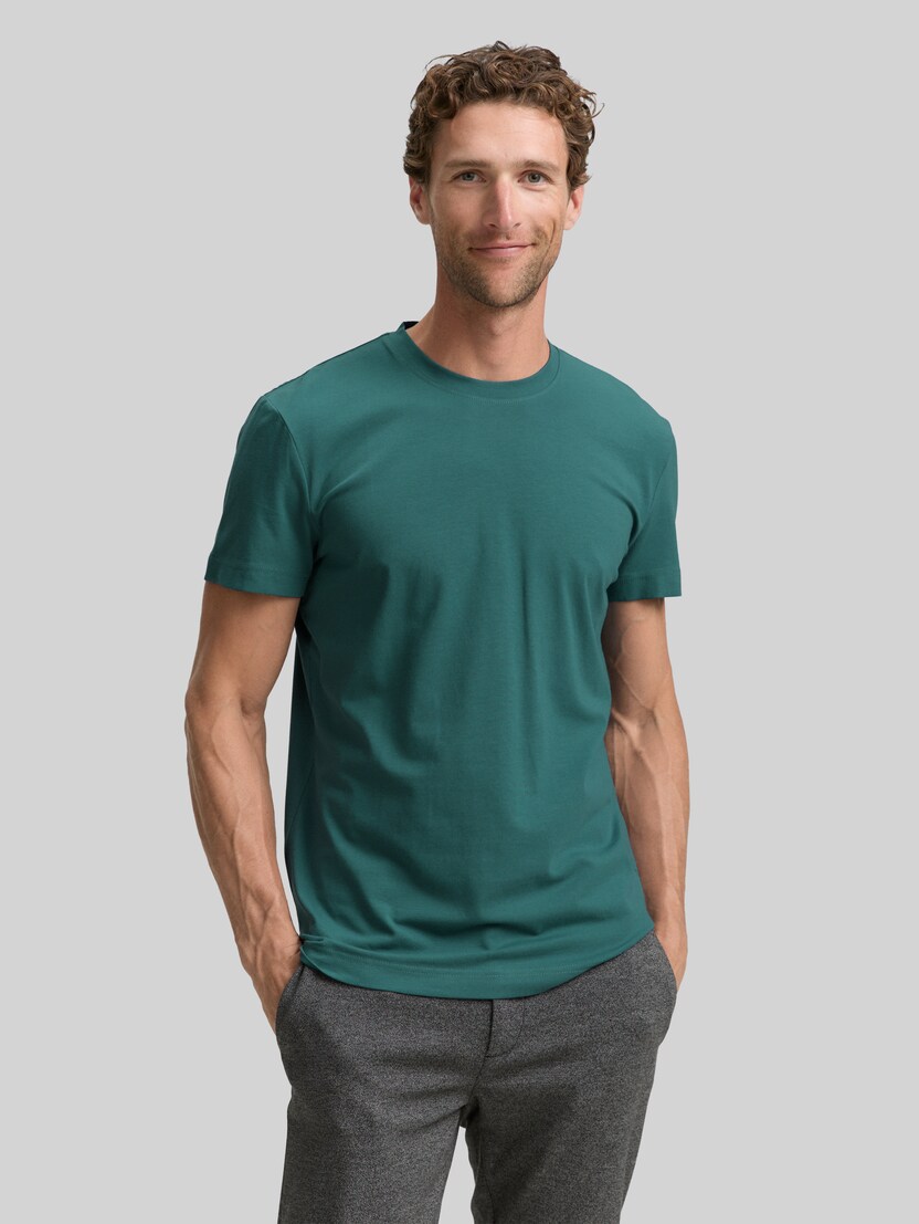 Slim Fit T-Shirt mit Stretch von Men, Jasper Green