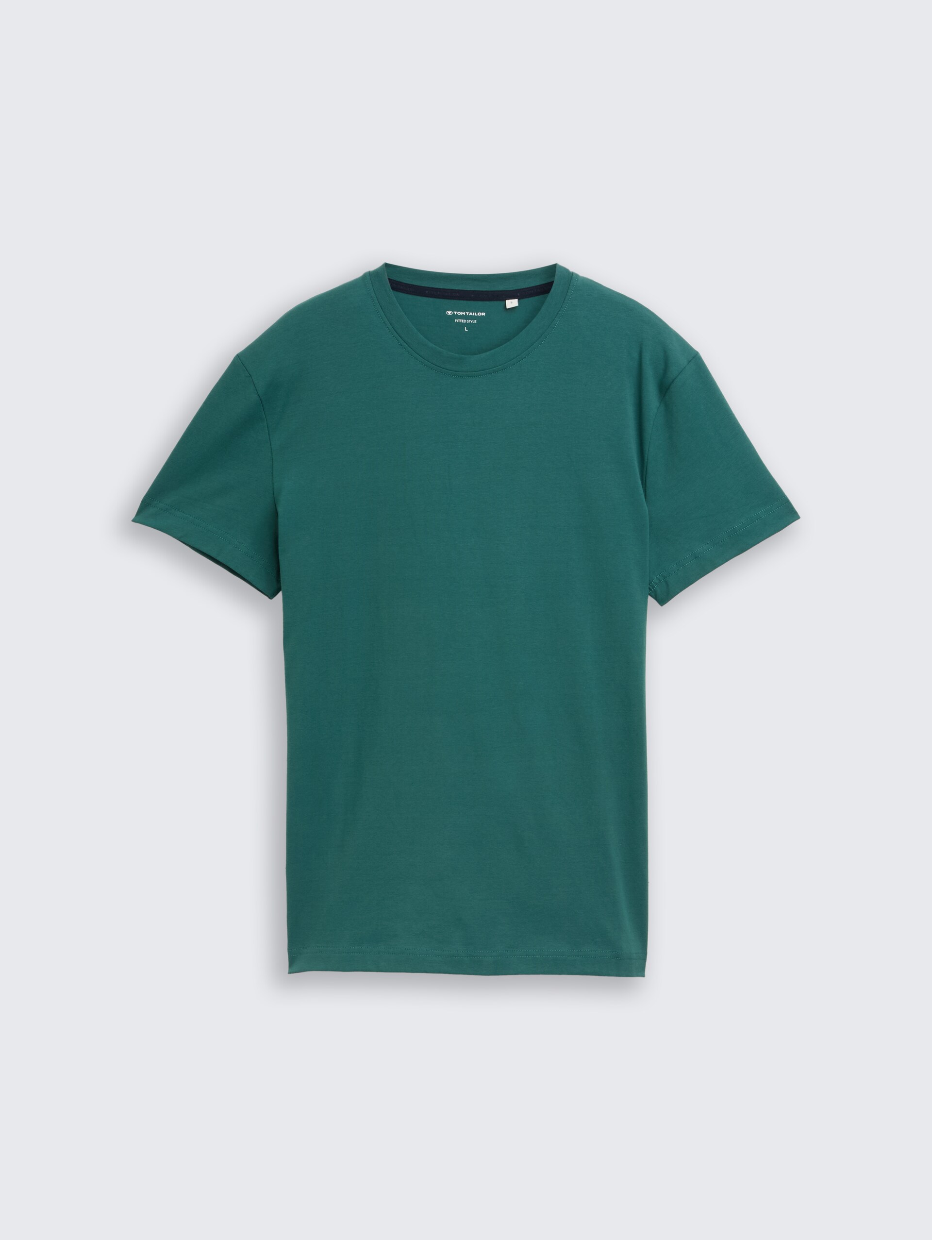 Slim Fit T-Shirt mit Stretch - Jasper Green - Vorder-Produkt-Ansicht