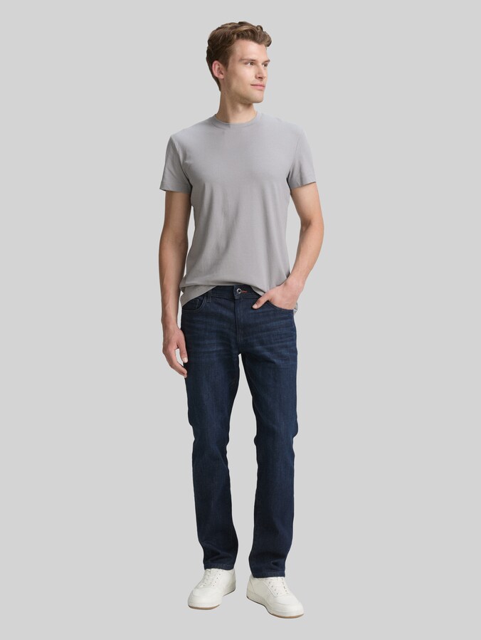 Slim Fit T-Shirt mit Stretch von Men, formal grey