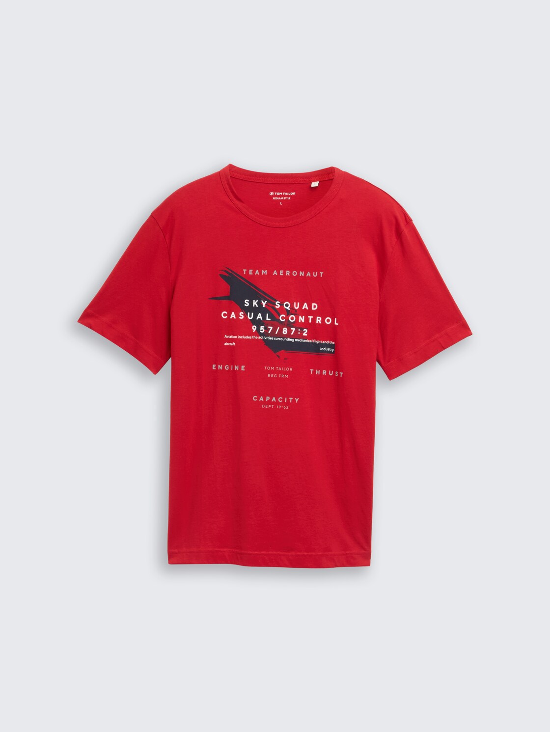 T-Shirt mit Print - Samba Red - Vorder-Produkt-Ansicht