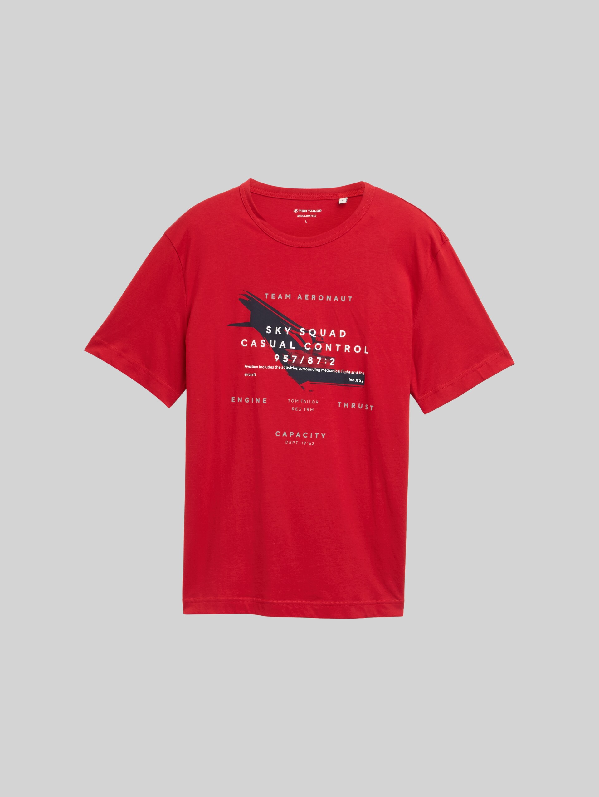T-shirt with print - Samba Red - Front product view