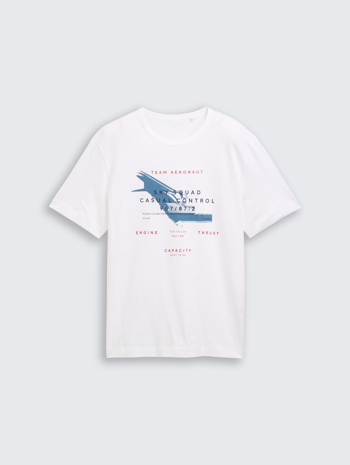 T-Shirt mit Print - White - Vorder-Produkt-Ansicht