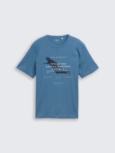 T-shirt imprimé - real teal blue - Vue de face du produit