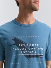 T-shirt imprimé - real teal blue - Vue détaillée du modèle