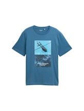 Ausgewählt, T-Shirt mit Fotoprint von Tom Tailor, blau
