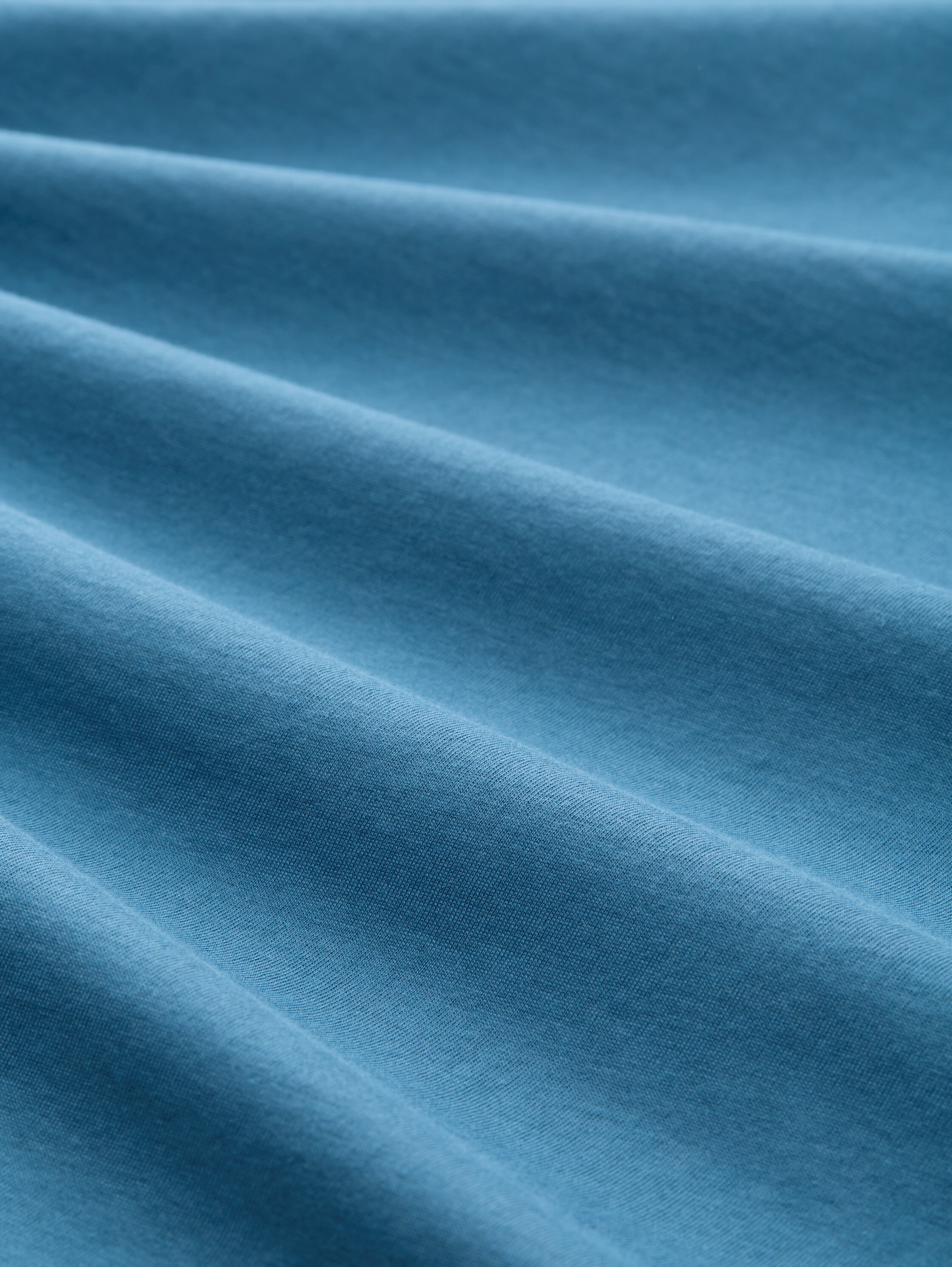 T-Shirt mit Fotoprint - real teal blue - Material-Ansicht