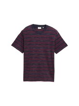 Ausgewählt, T-Shirt mit Streifenmuster von Tom Tailor, blau
