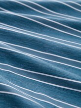 T-shirt met streepjespatroon - real teal yarn dye stripe - Materiaalweergave