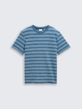 T-shirt met streepjespatroon - real teal yarn dye stripe - Product vooraanzicht