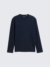 Slim Fit Langarmshirt mit Stretch - sky captain blue - Vorder-Produkt-Ansicht