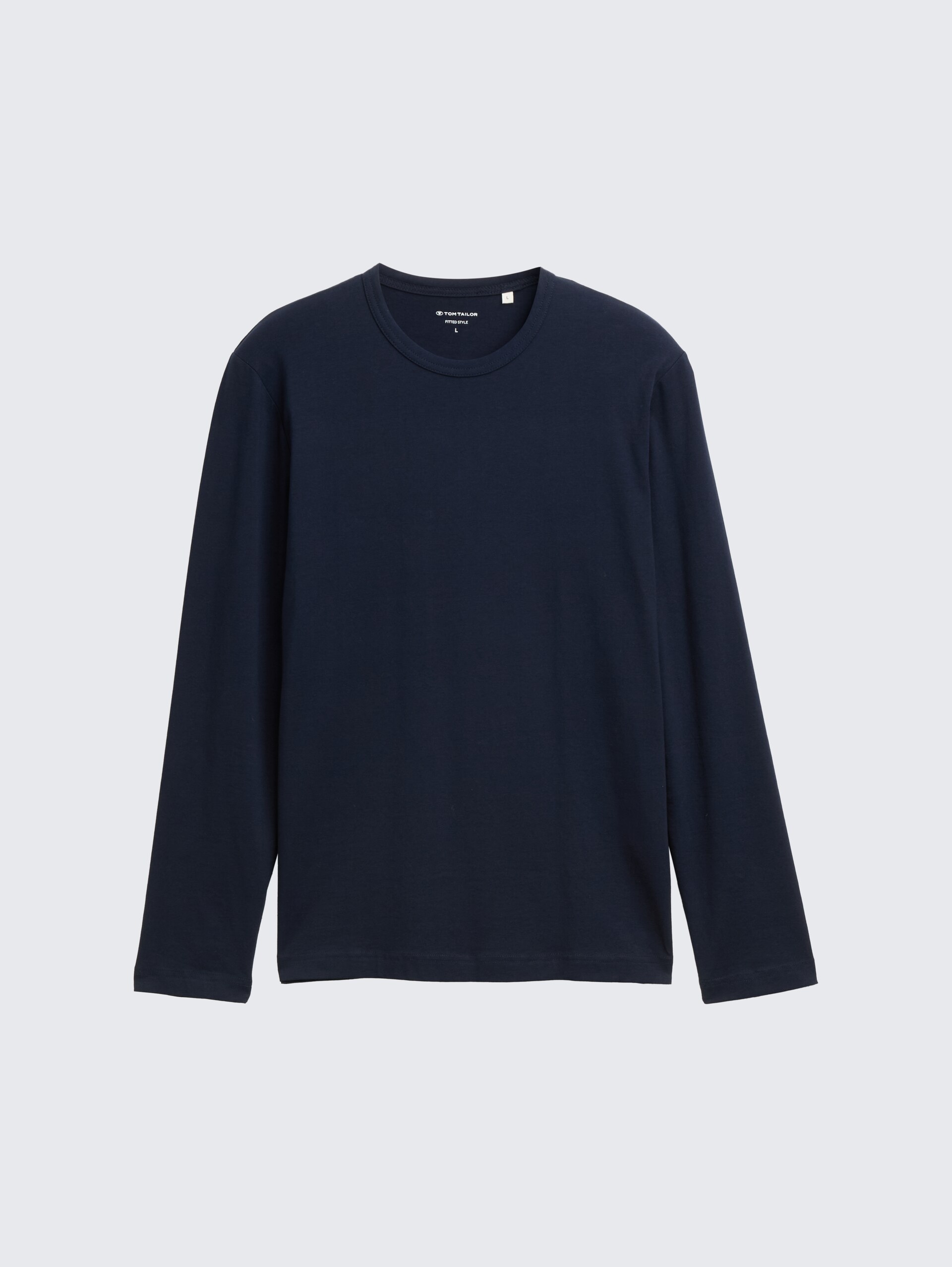 Slim Fit Langarmshirt mit Stretch - sky captain blue - Vorder-Produkt-Ansicht