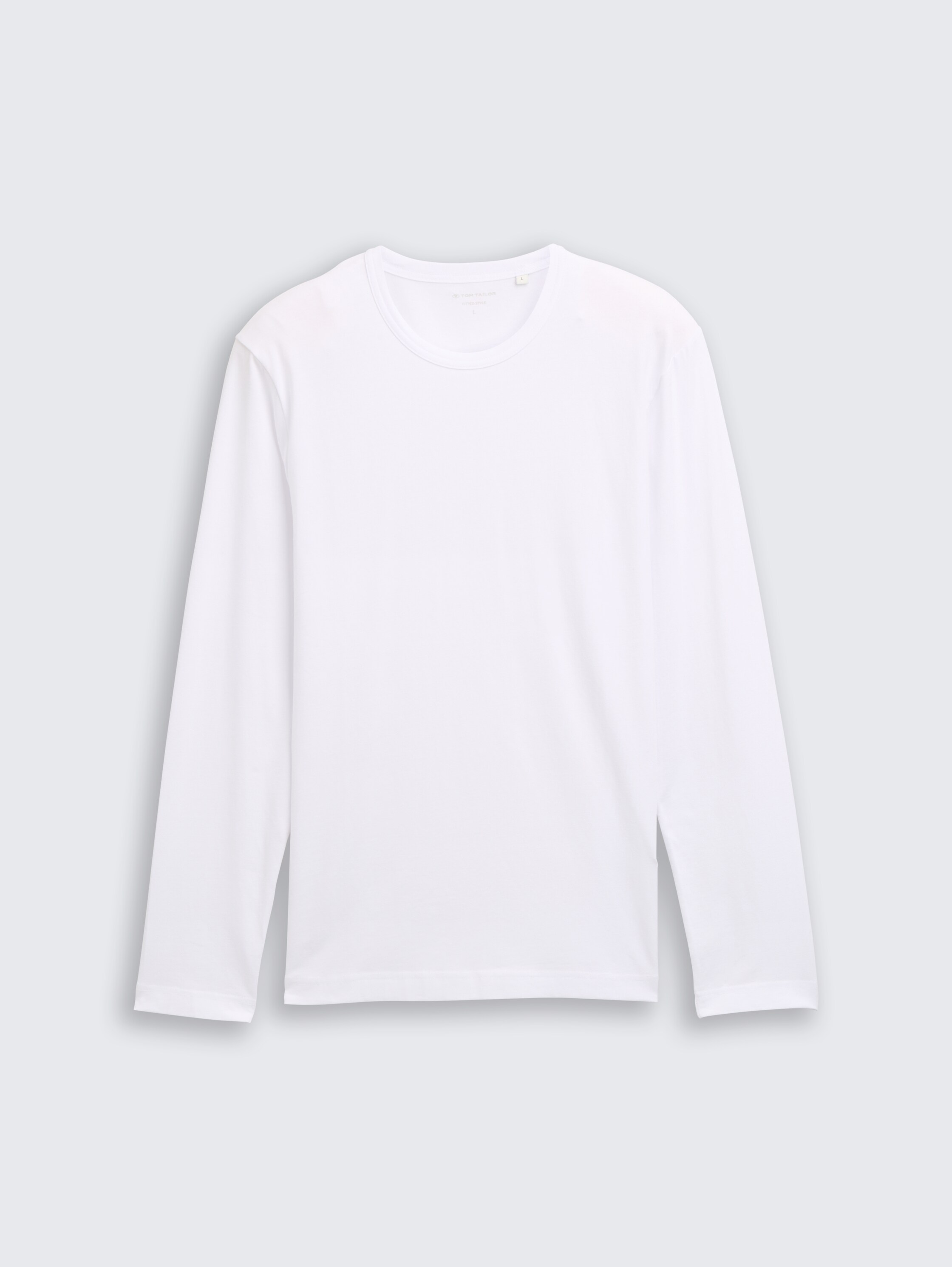 Slim Fit Langarmshirt mit Stretch - white - 