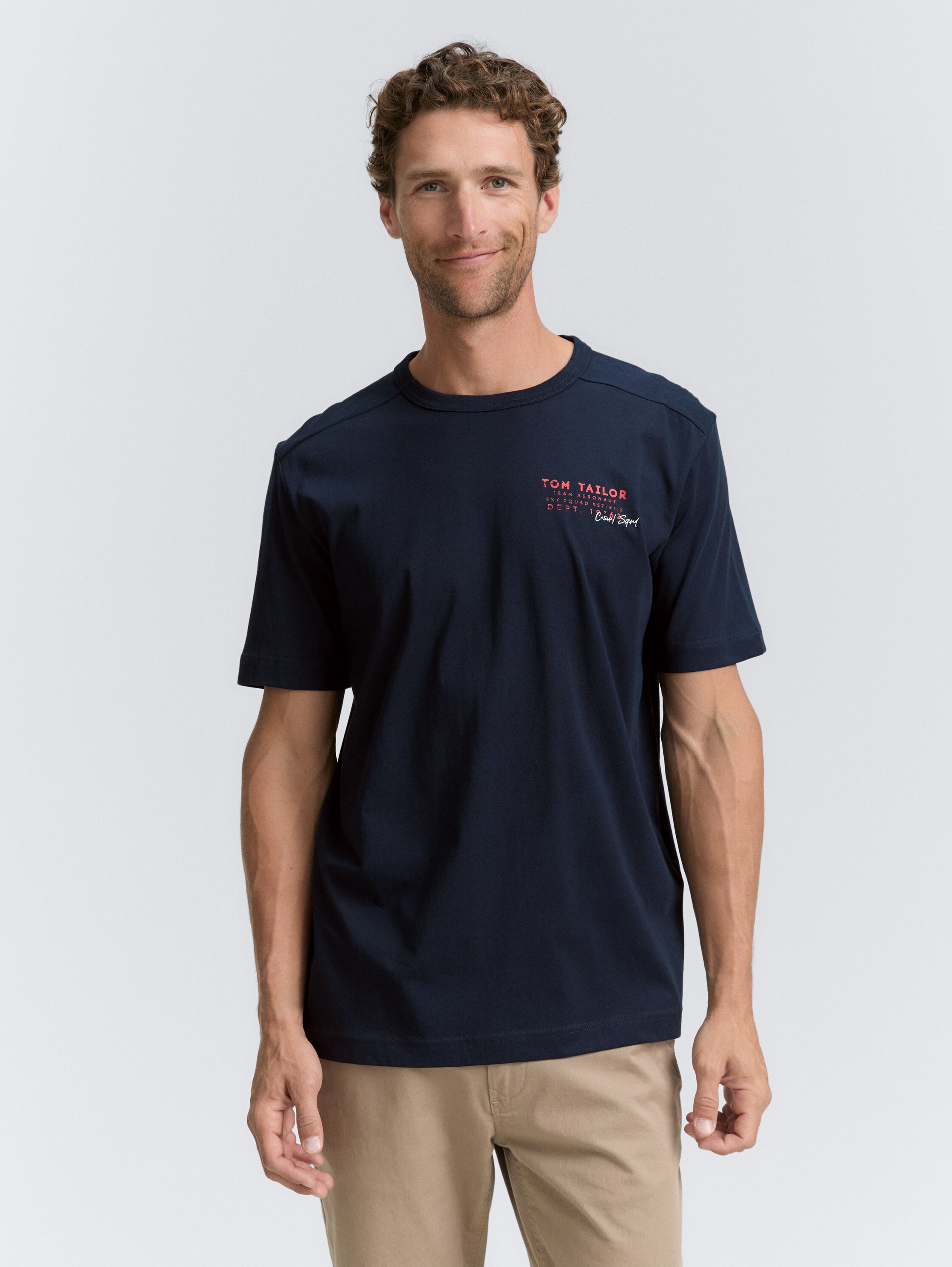 T-Shirt mit Print - sky_captain_blue_1 - 