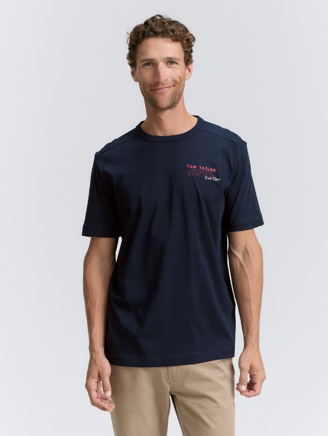 T-shirt met print door Men, sky captain blue