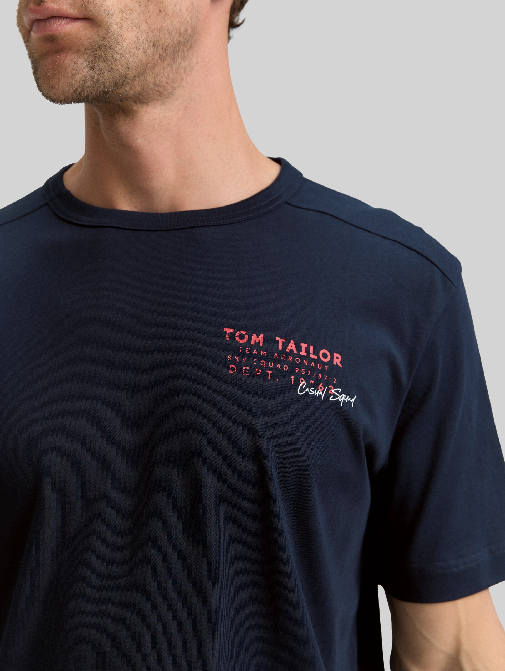 T-shirt with print - sky captain blue - Detail model view