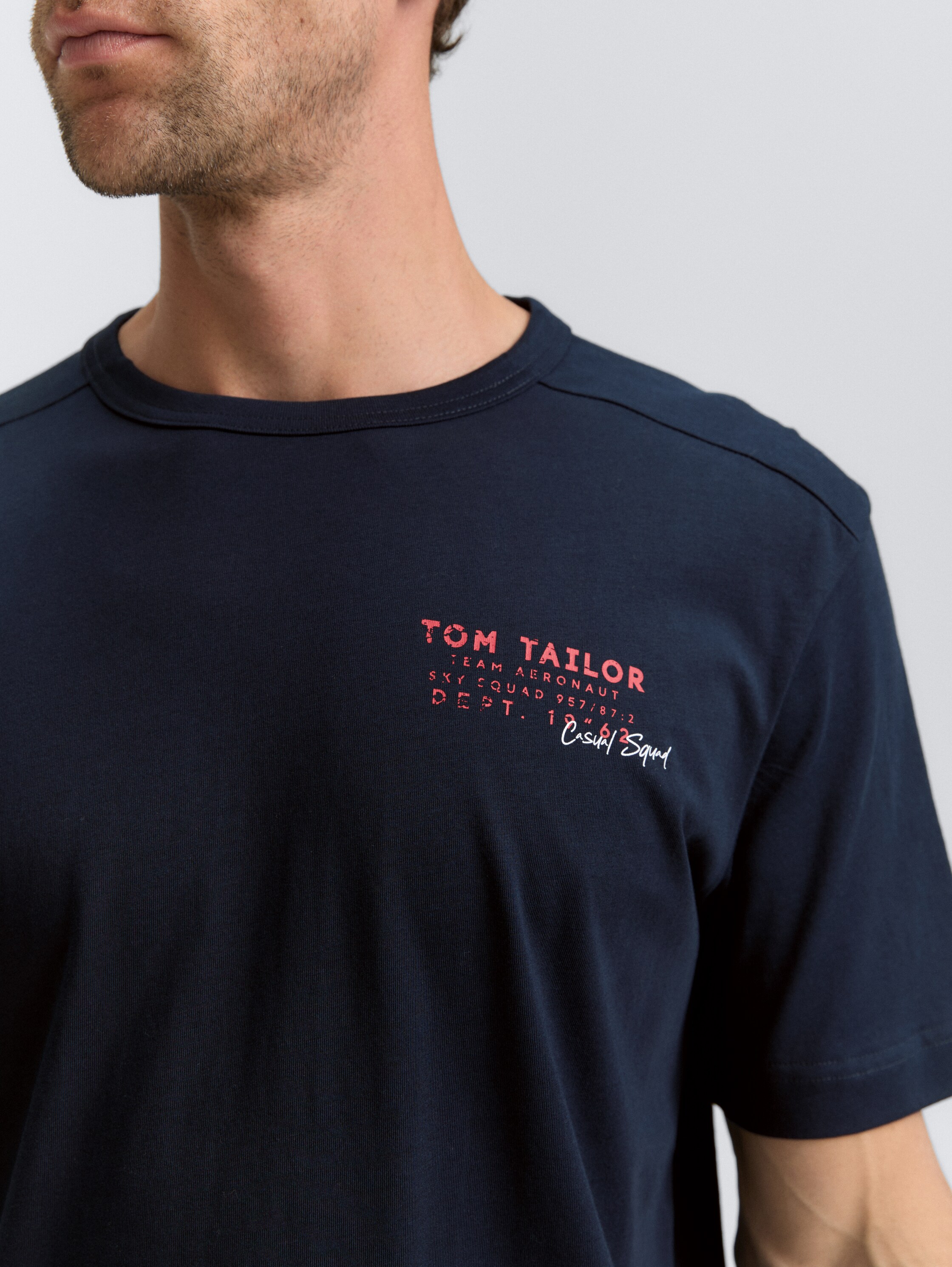 T-Shirt mit Print - sky_captain_blue_1 - 