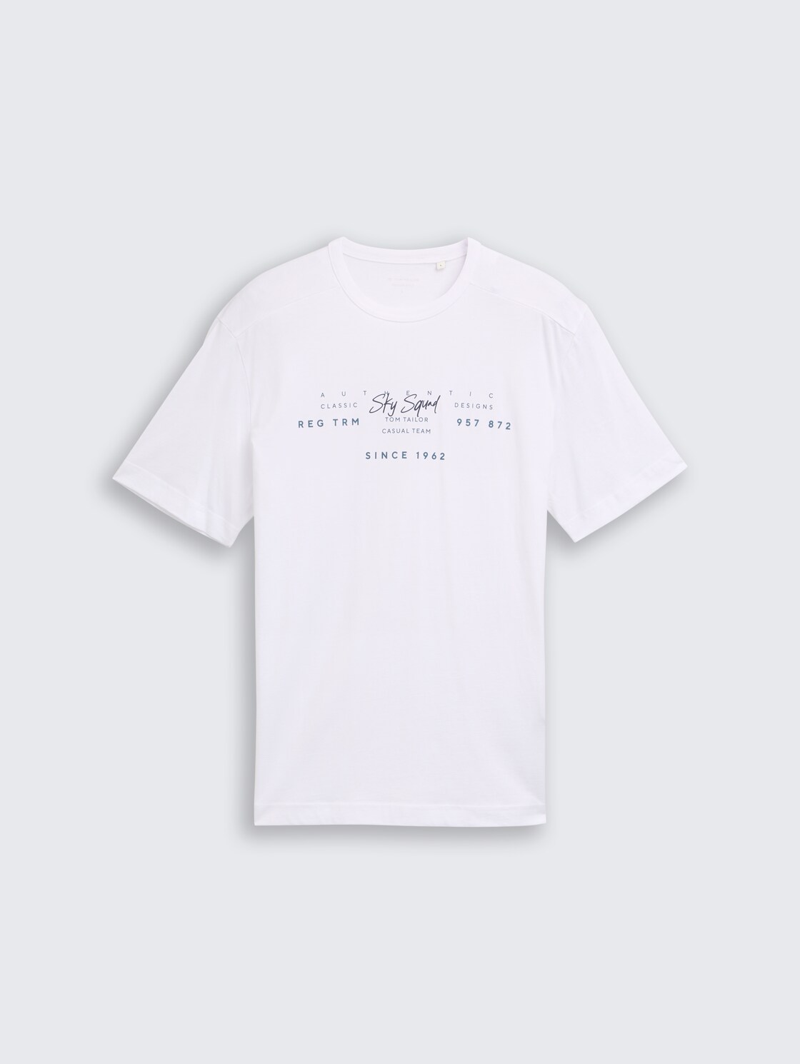 T-Shirt mit Print - White - Vorder-Produkt-Ansicht