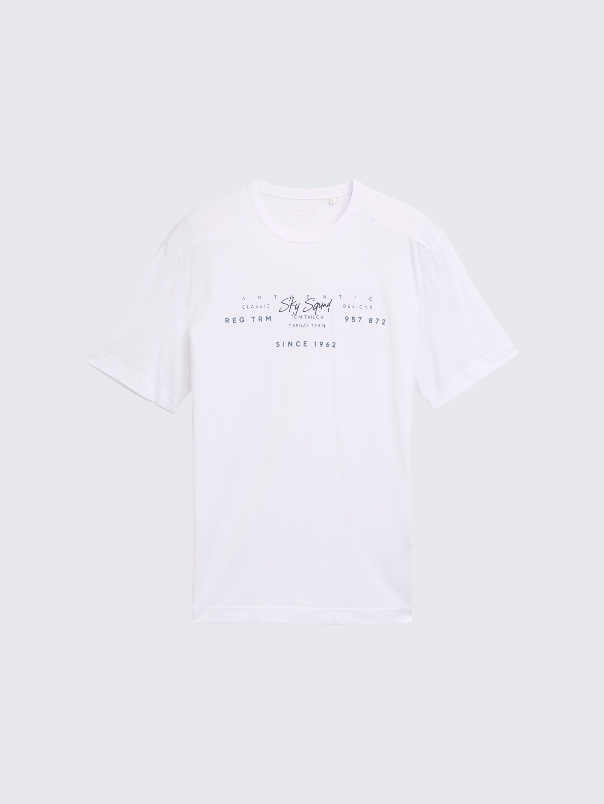 T-Shirt mit Print - White - Vorder-Produkt-Ansicht