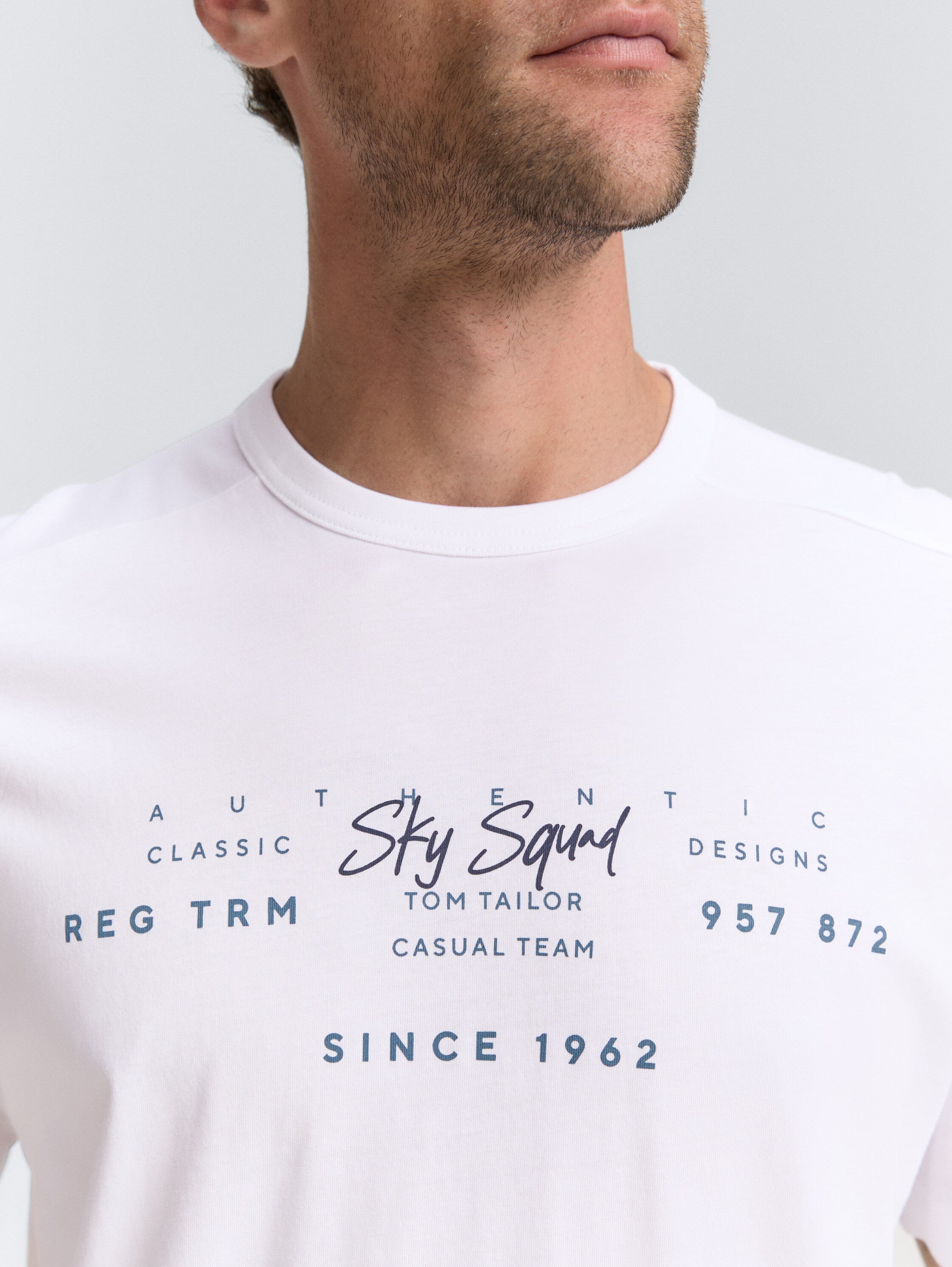 T-Shirt mit Print - white - 