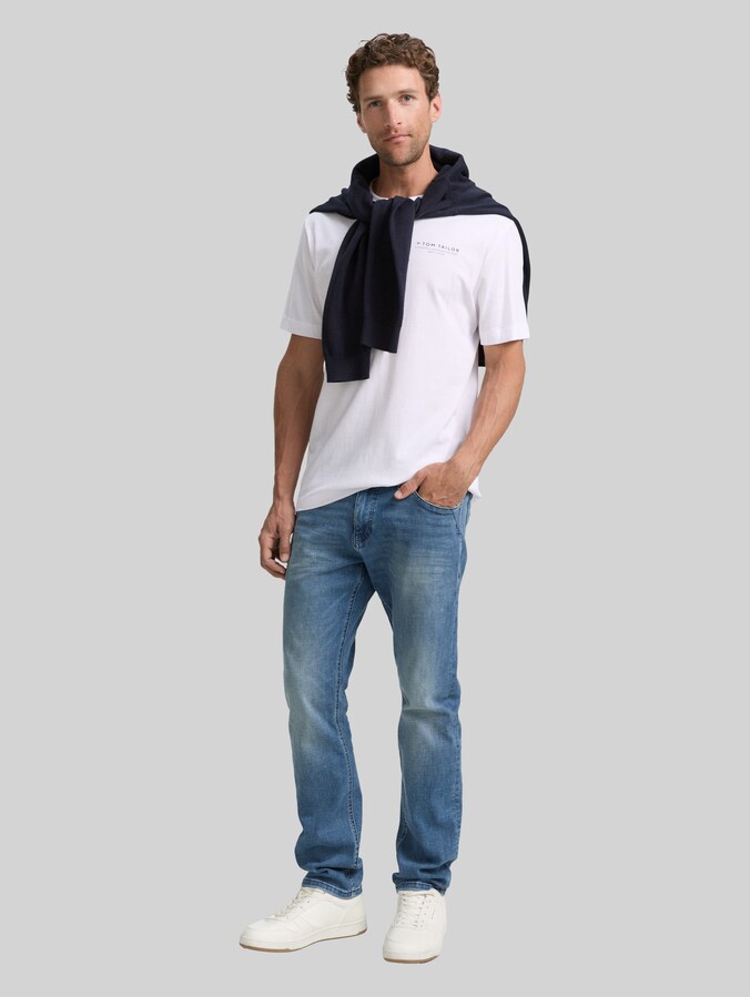 T-Shirt mit Print von Men, White