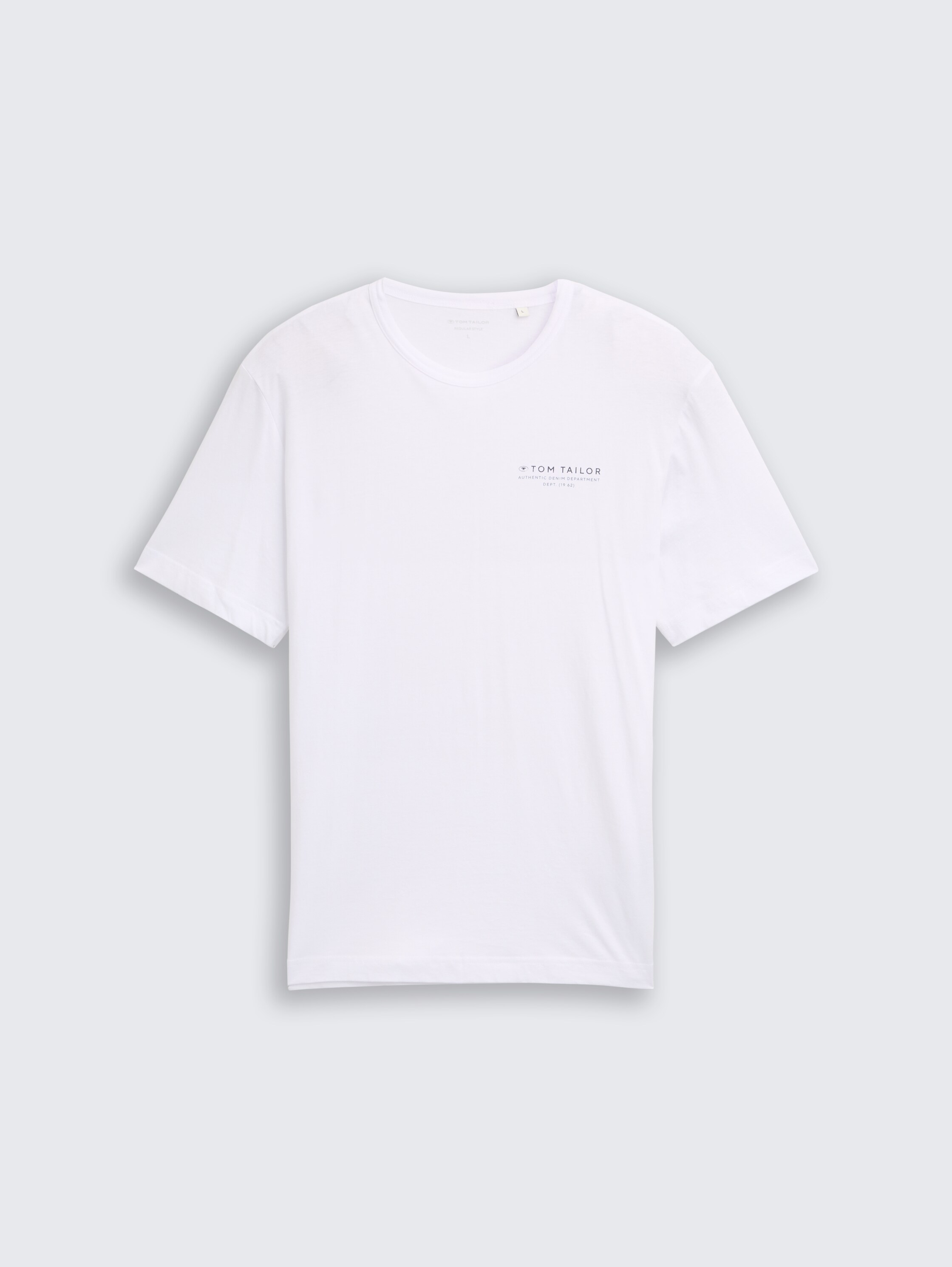 T-Shirt mit Print - White - Vorder-Produkt-Ansicht