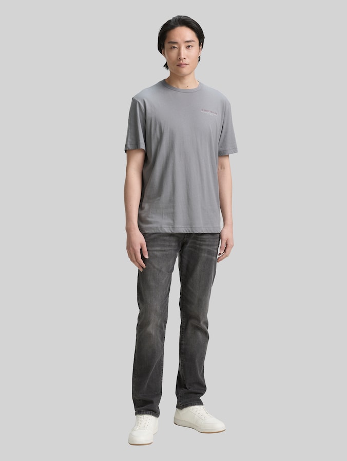 T-Shirt mit Print von Men, formal grey