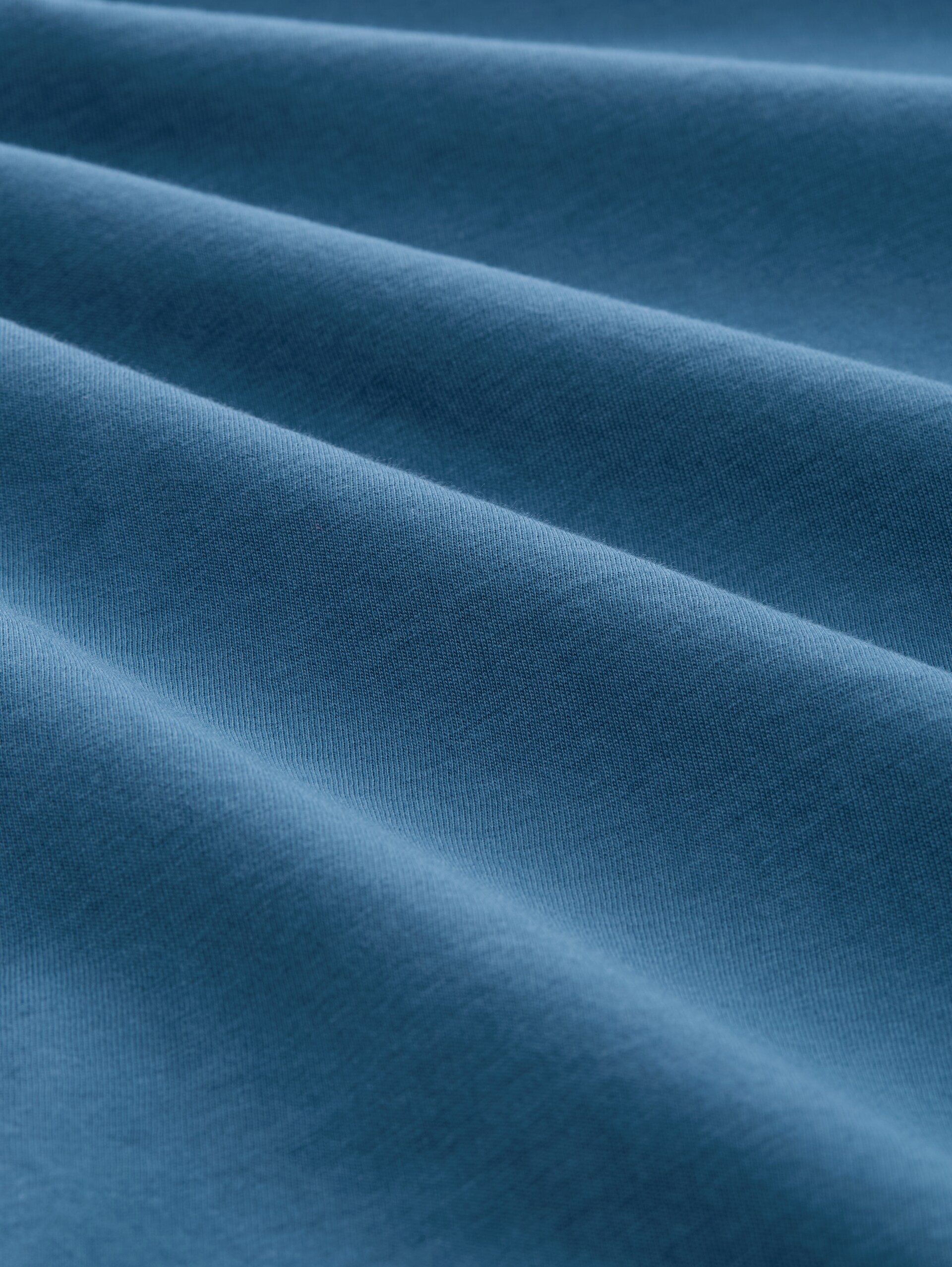 T-shirt with print - real teal blue - Material view